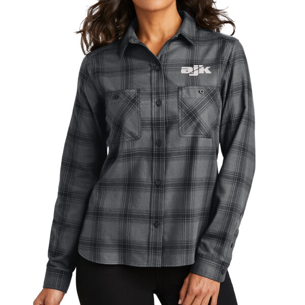 AJK - Women's Plaid Flannel Shirt Thumbnail